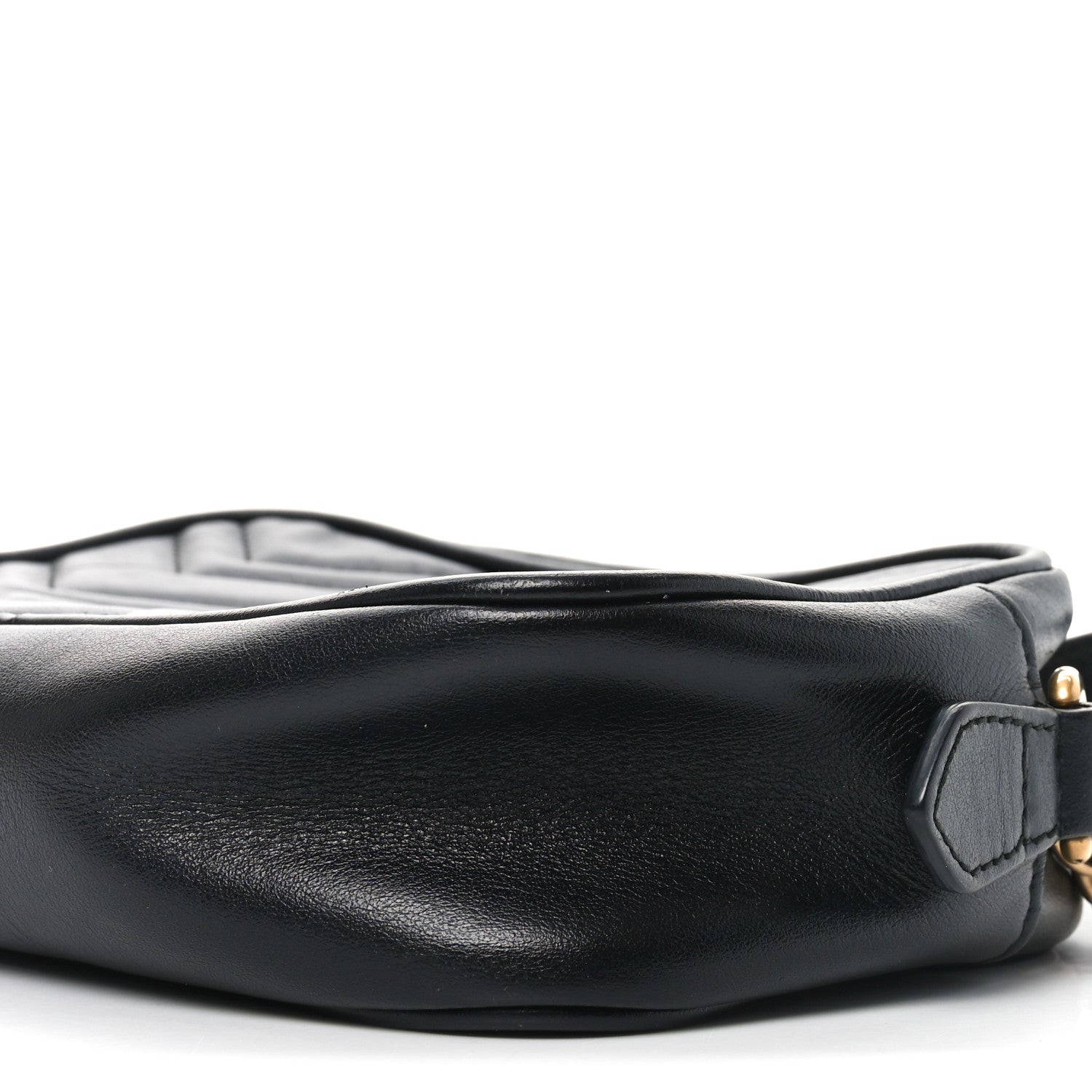 Gucci Calfskin Matelasse Mini GG Marmont Chain Shoulder Bag Black 10 of 10