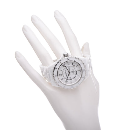 Chanel Stainless Steel Ceramic 38mm J12 Automatic Watch White 2 of 7