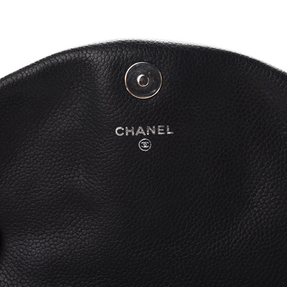 Chanel Caviar Half Moon Wallet On Chain WOC Black 8 of 10
