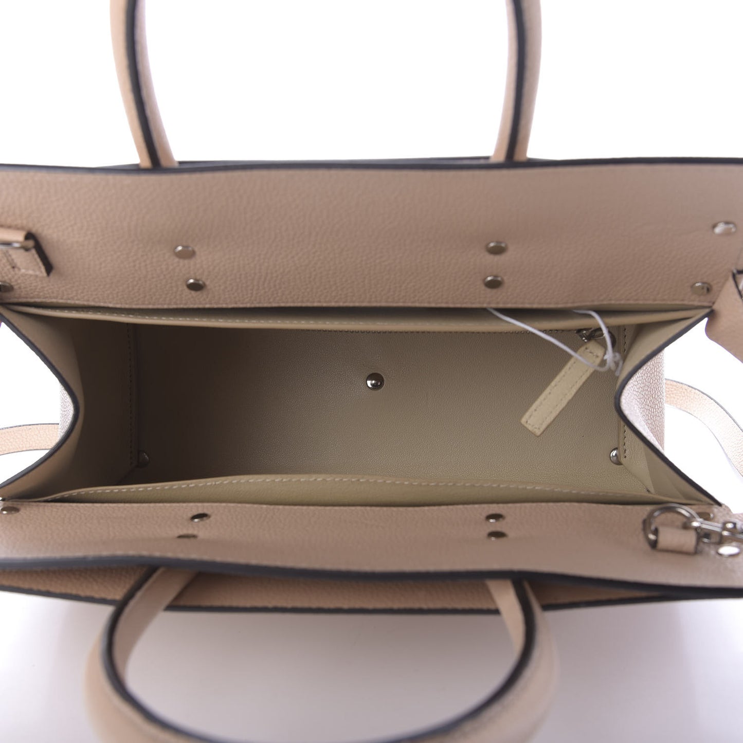 Grained Calfskin Small Horizon Satchel Powder