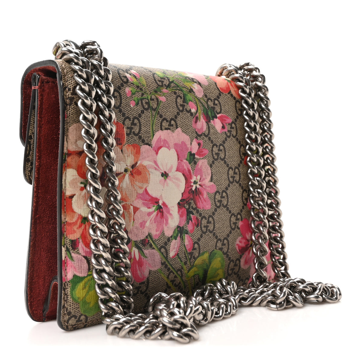 GG Supreme Monogram Blooms Mini Dionysus Shoulder Bag Beige Multicolor Dry Rose