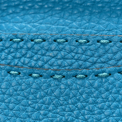 Fendi Cuoio Romano Selleria Card Holder Turquoise 7 of 9