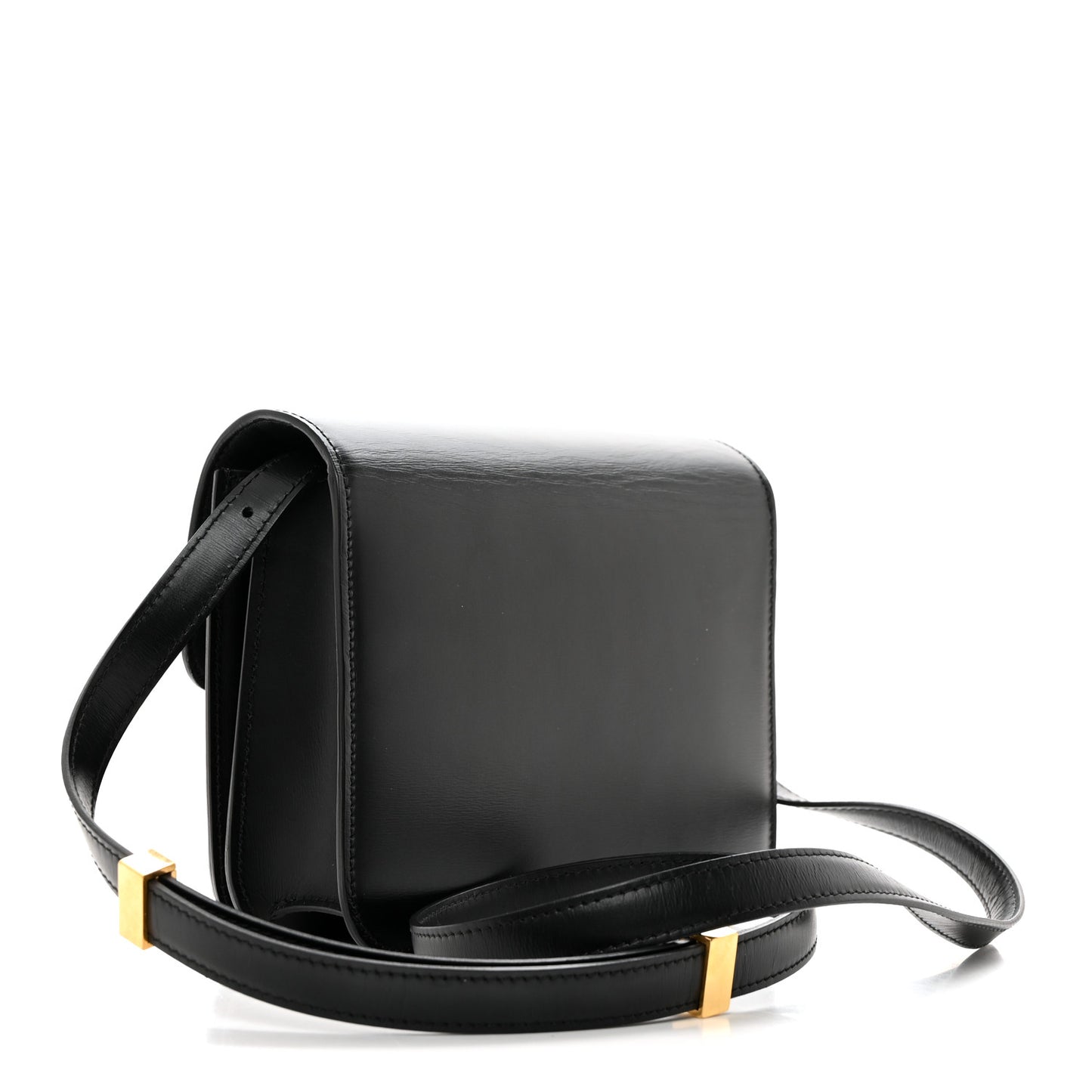 Box Calfskin Teen Classic Box Flap Bag Black