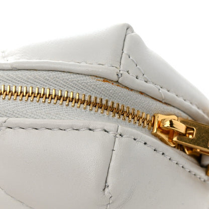 Balenciaga Nappa Calfskin Quilted Touch B Camera Shoulder Bag White 12 of 13