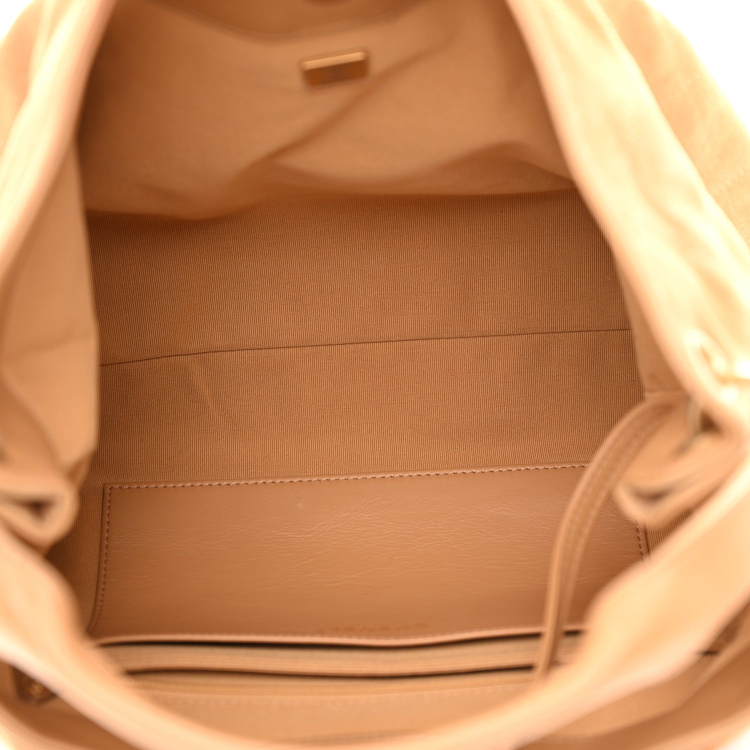 Chanel Suede Calfskin Lambskin Quilted Maxi Hobo Light Brown 5 of 11