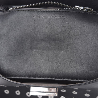 Alexander Wang Lambskin Small Eyelets Marion Tote Black Silver Hardware 11 of 16