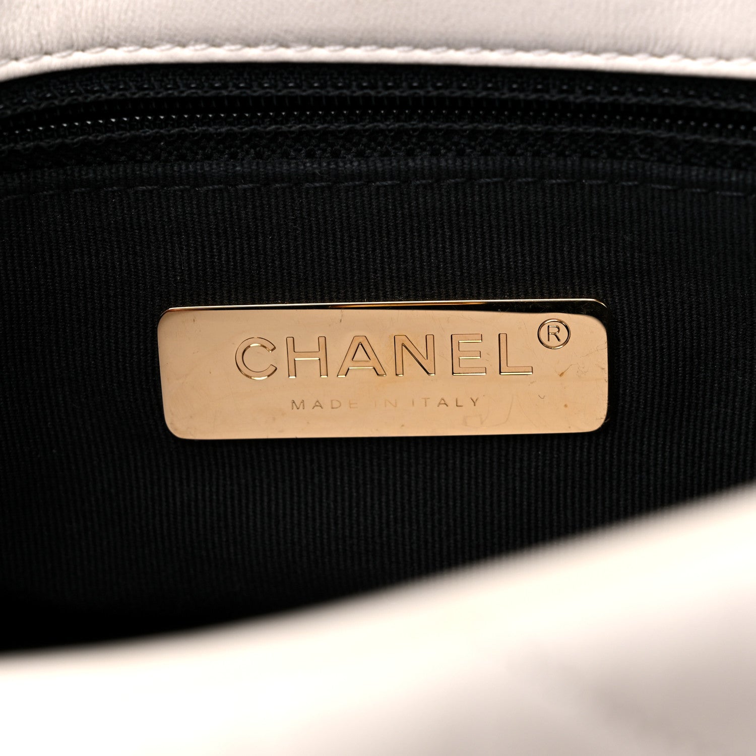 Chanel Lambskin Quilted Medium Chanel 19 Flap White 6 of 13