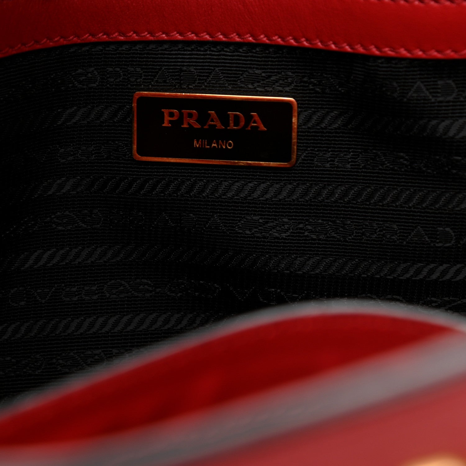 Prada Saffiano Soft Tote Fuoco 6 of 10