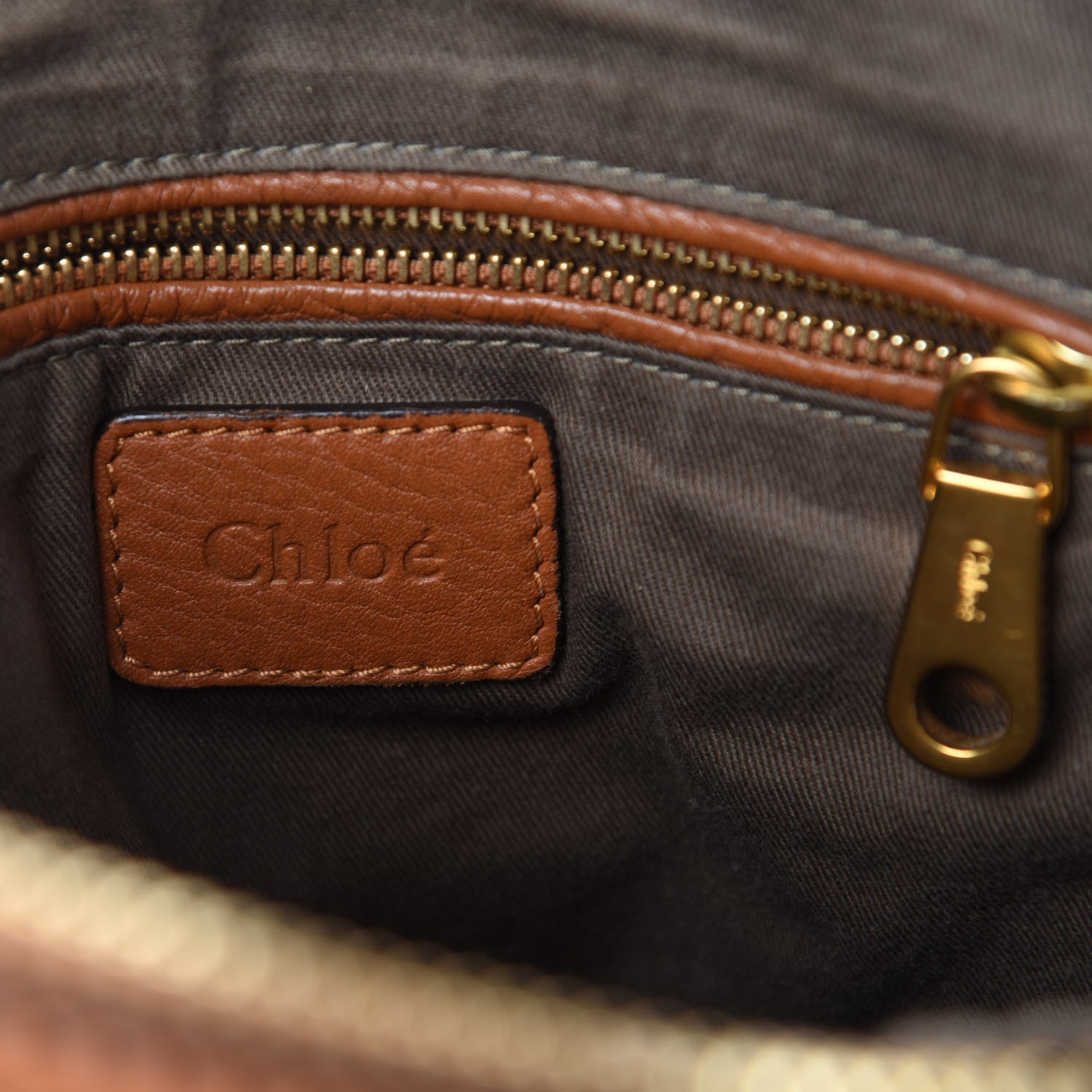 Chloe Calfskin Medium Marcie Satchel Tan 8 of 10