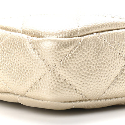 Chanel Metallic Caviar Quilted Small Clutch With Chain Gold 12 of 14