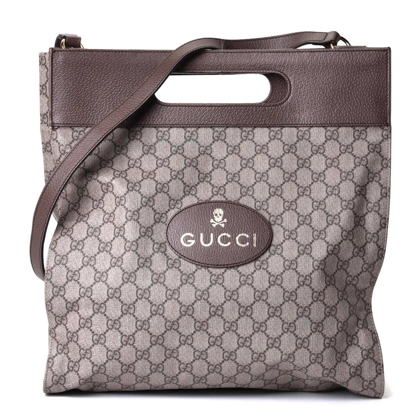 Soft GG Supreme Monogram Slip Handle Vertical Tote Beige New Acero