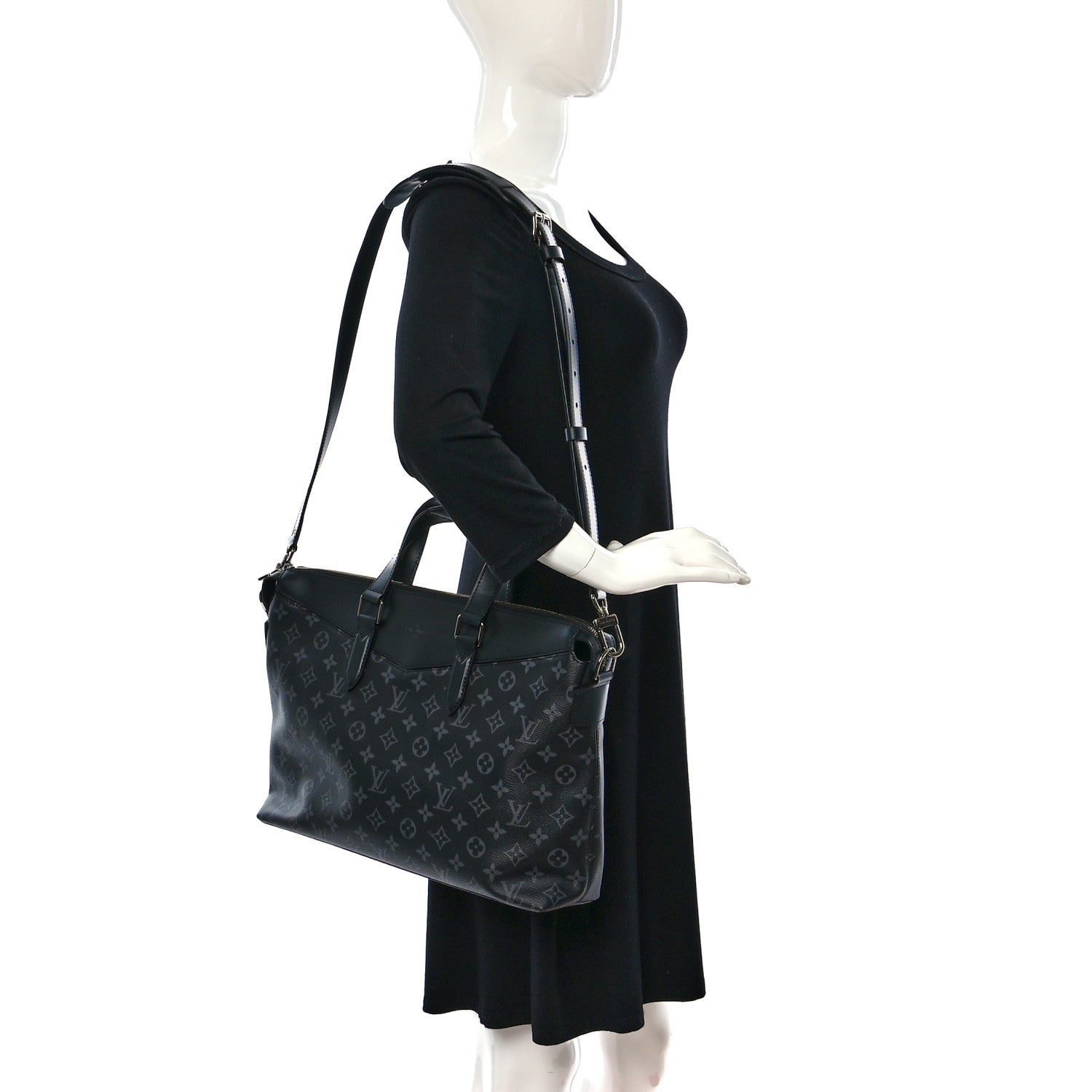 Louis Vuitton Monogram Eclipse Explorer Briefcase 2 of 8