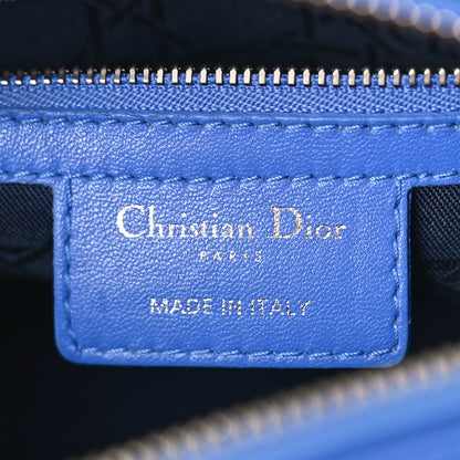 Christian Dior Lambskin Cannage Medium Lady Dior Blue 6 of 10