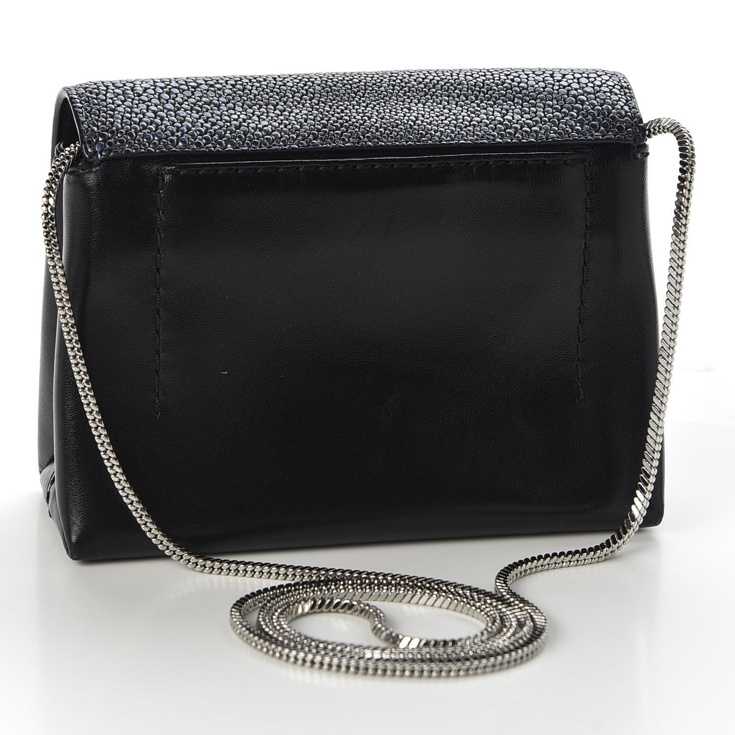 3.1 Calfskin Stingray Embossed Micro Alix Crossbody Bag Black