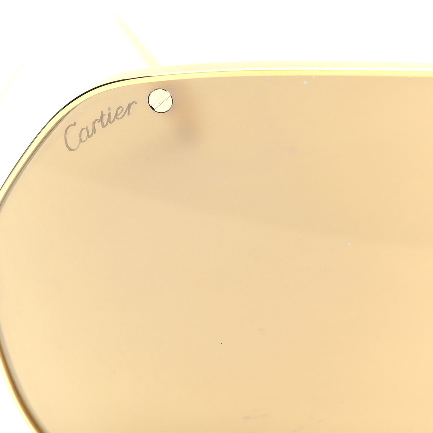 Santos De Cartier Sunglasses Gold Black