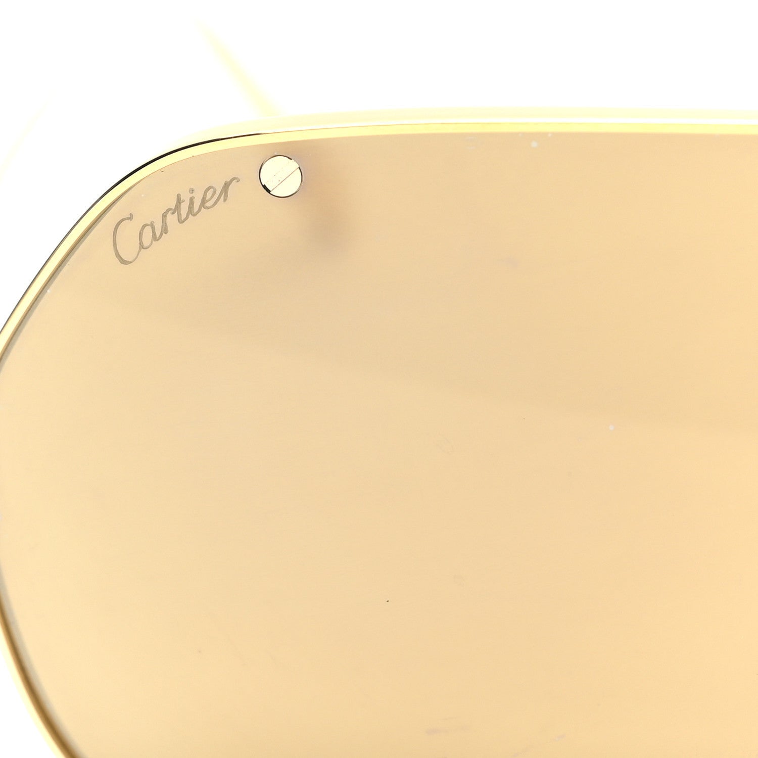 Cartier Santos De Cartier Sunglasses Gold Black 7 of 7