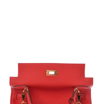 Hermes Togo Kelly Retourne 28 Rouge De Coeur 9 of 41