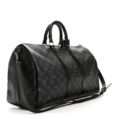 Louis Vuitton Monogram Eclipse Keepall Bandouliere 45 2 of 12
