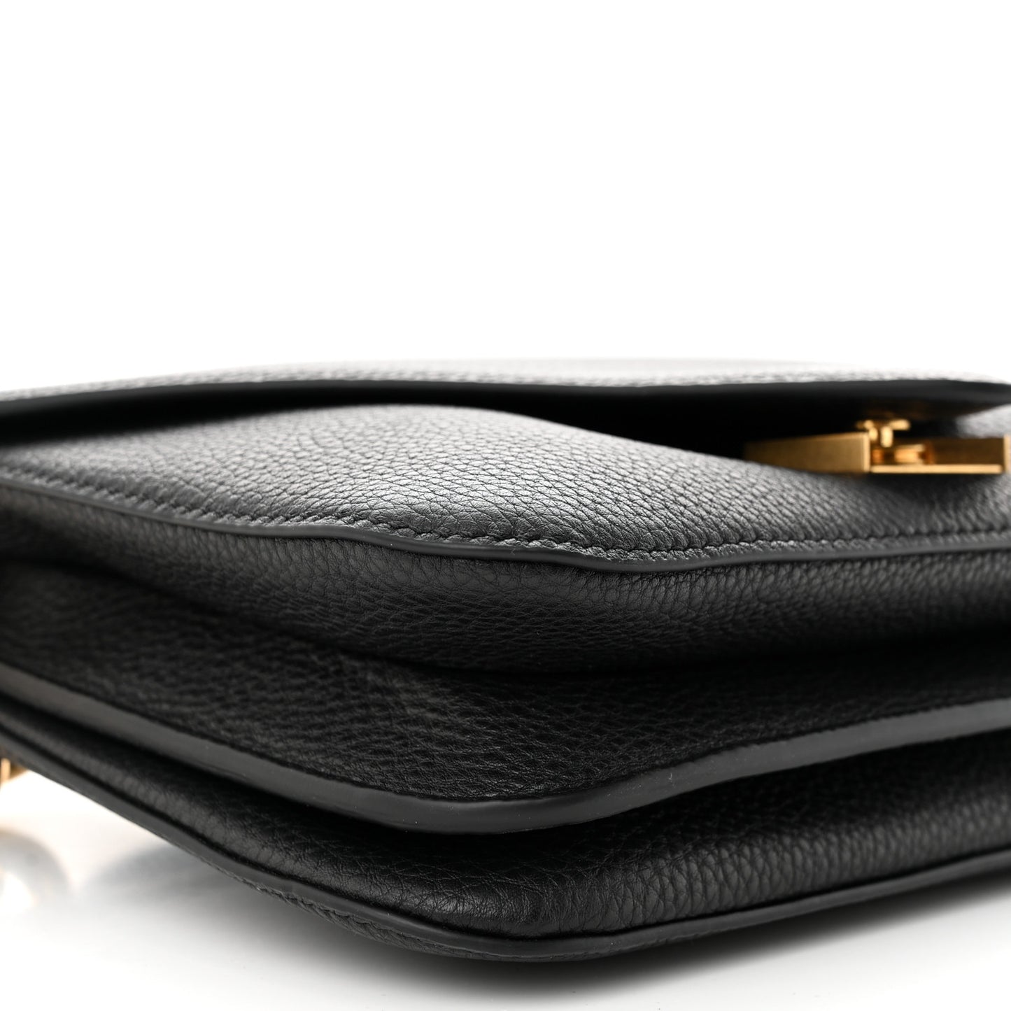 Calfskin Mount Envelope Bag Black