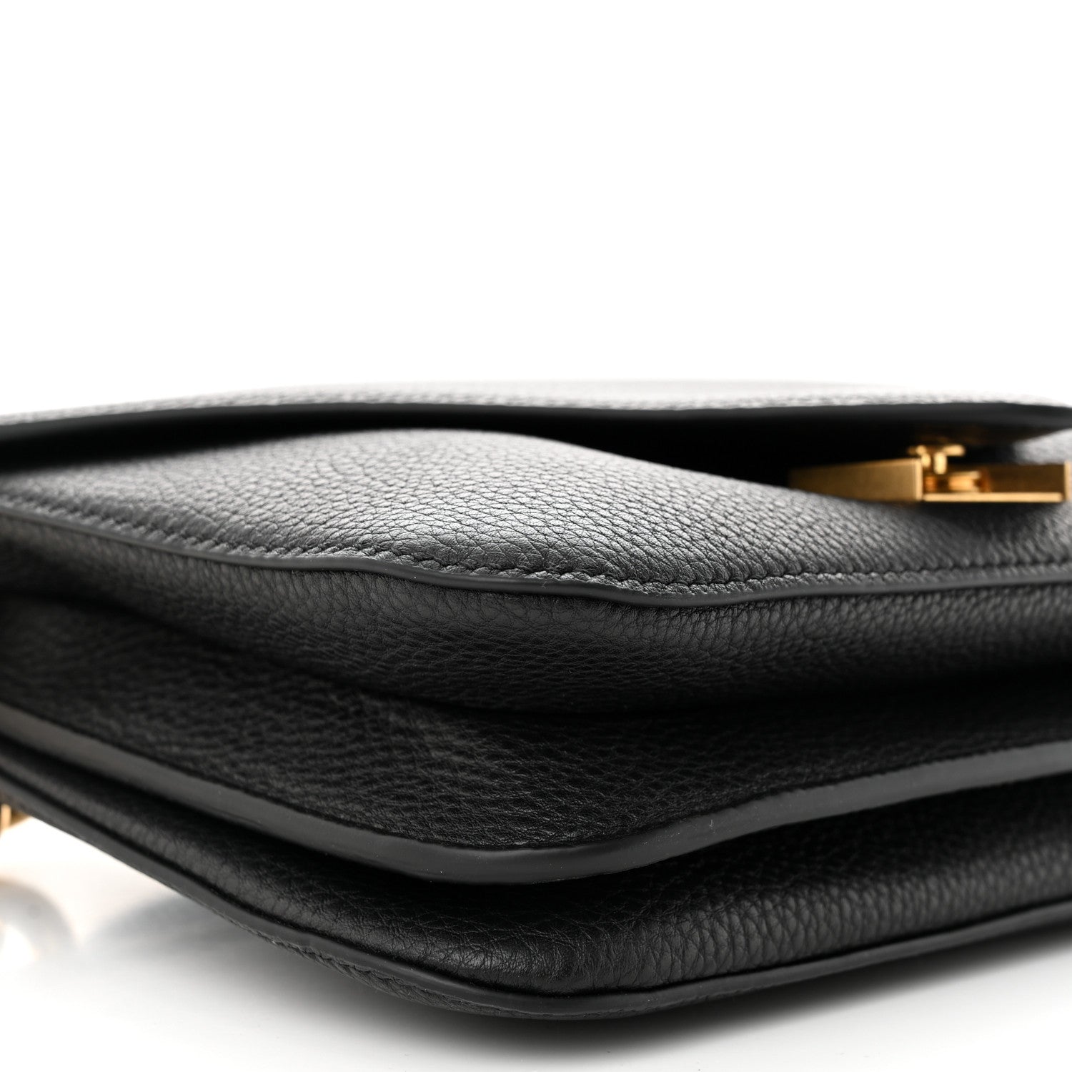 Bottega Veneta Calfskin Mount Envelope Bag Black 9 of 10