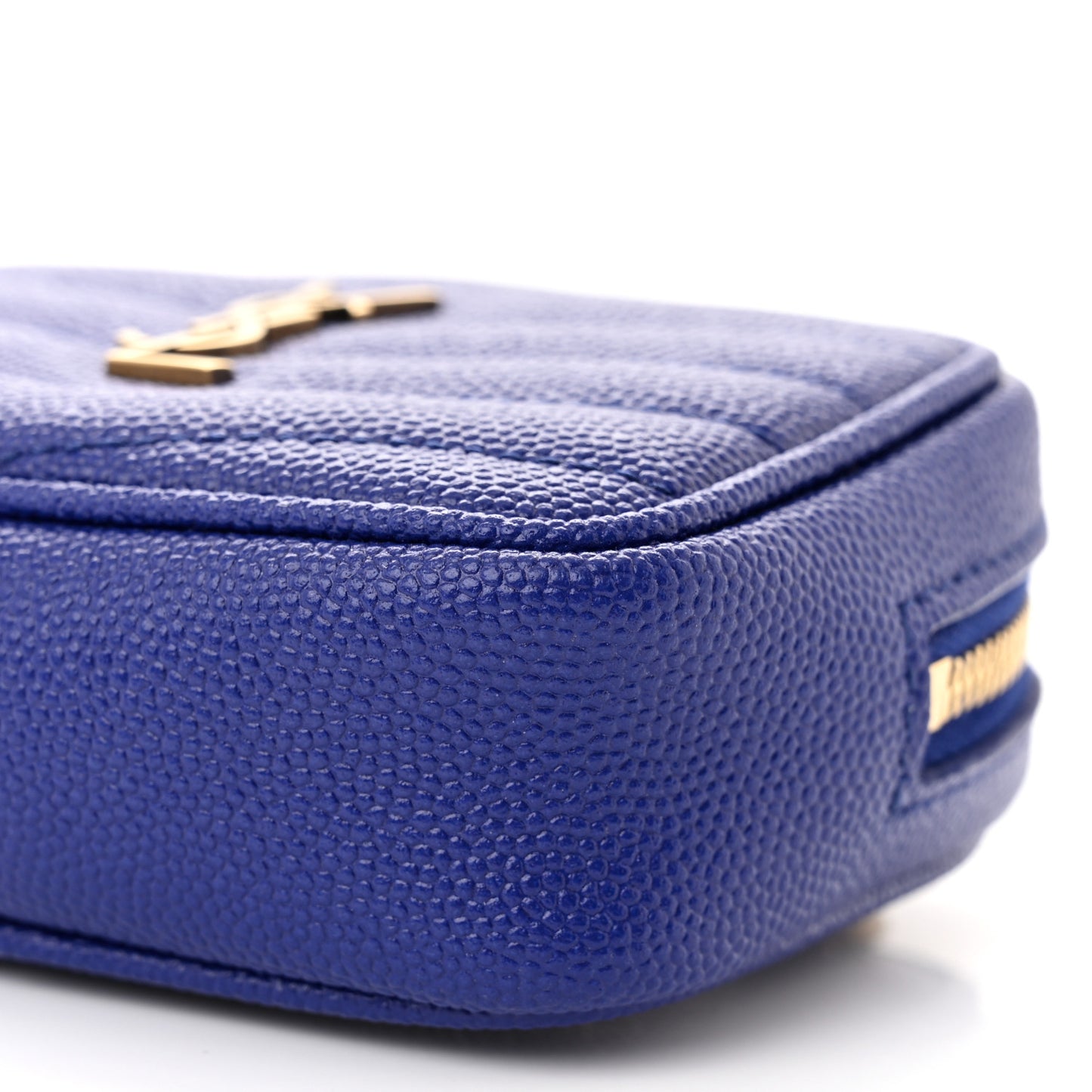 Grain De Poudre Matelasse Monogram Baby Lou Camera Bag Sapphire Blue