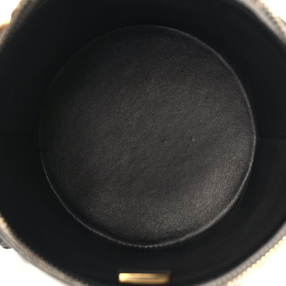 Chanel Metallic Lambskin Quilted Side Note Vanity Grey 5 of 10