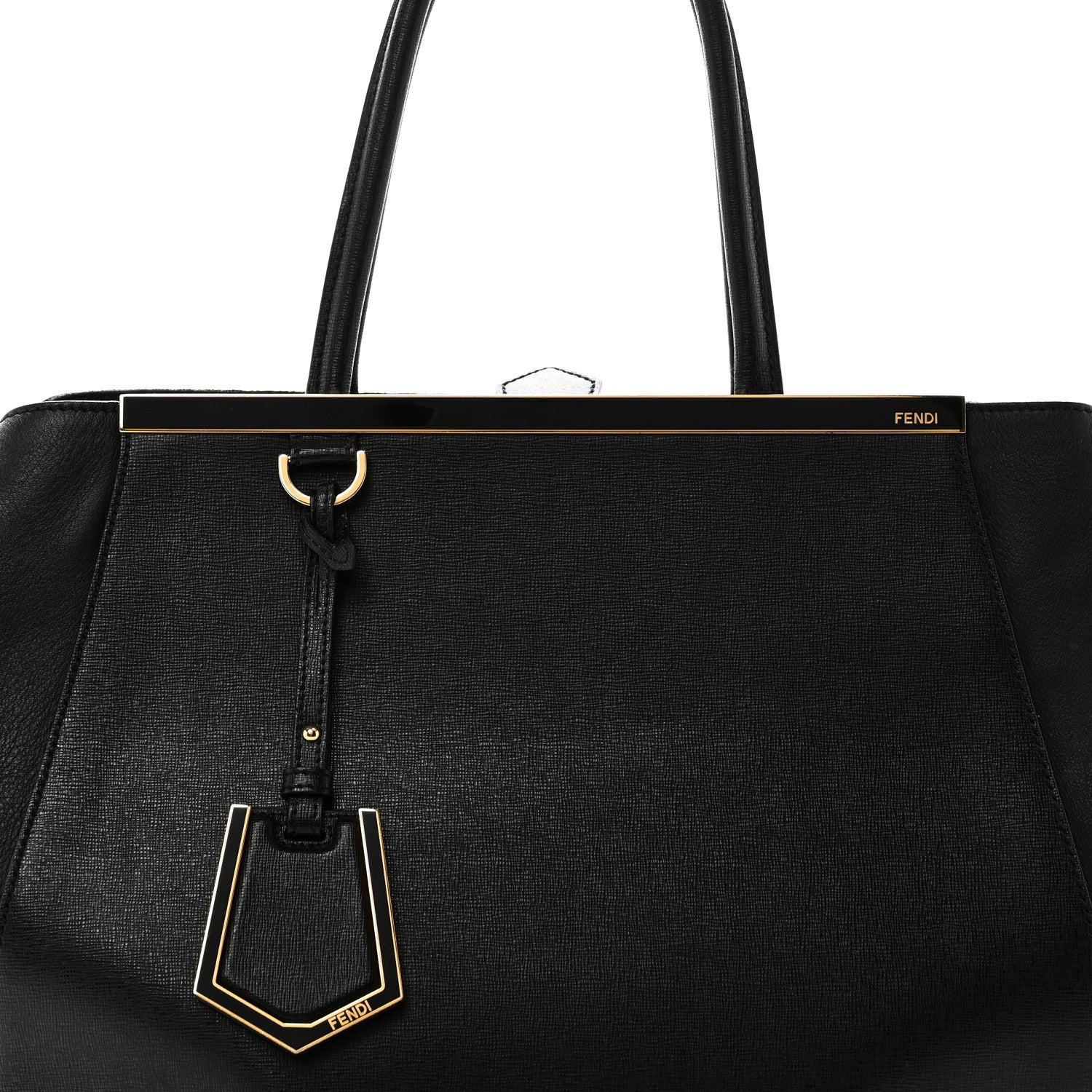 Fendi Vitello Elite Large 2Jours Tote Black 8 of 10