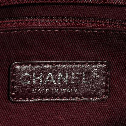 Chanel Aged Calfskin Tweed Jumbo New Portobello Flap Black 7 of 8