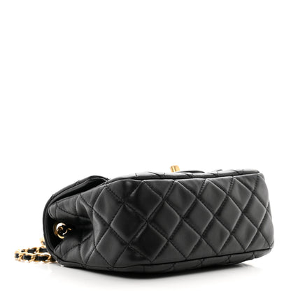 Chanel Lambskin Quilted Mini Pearl Crush Flap Black 4 of 11