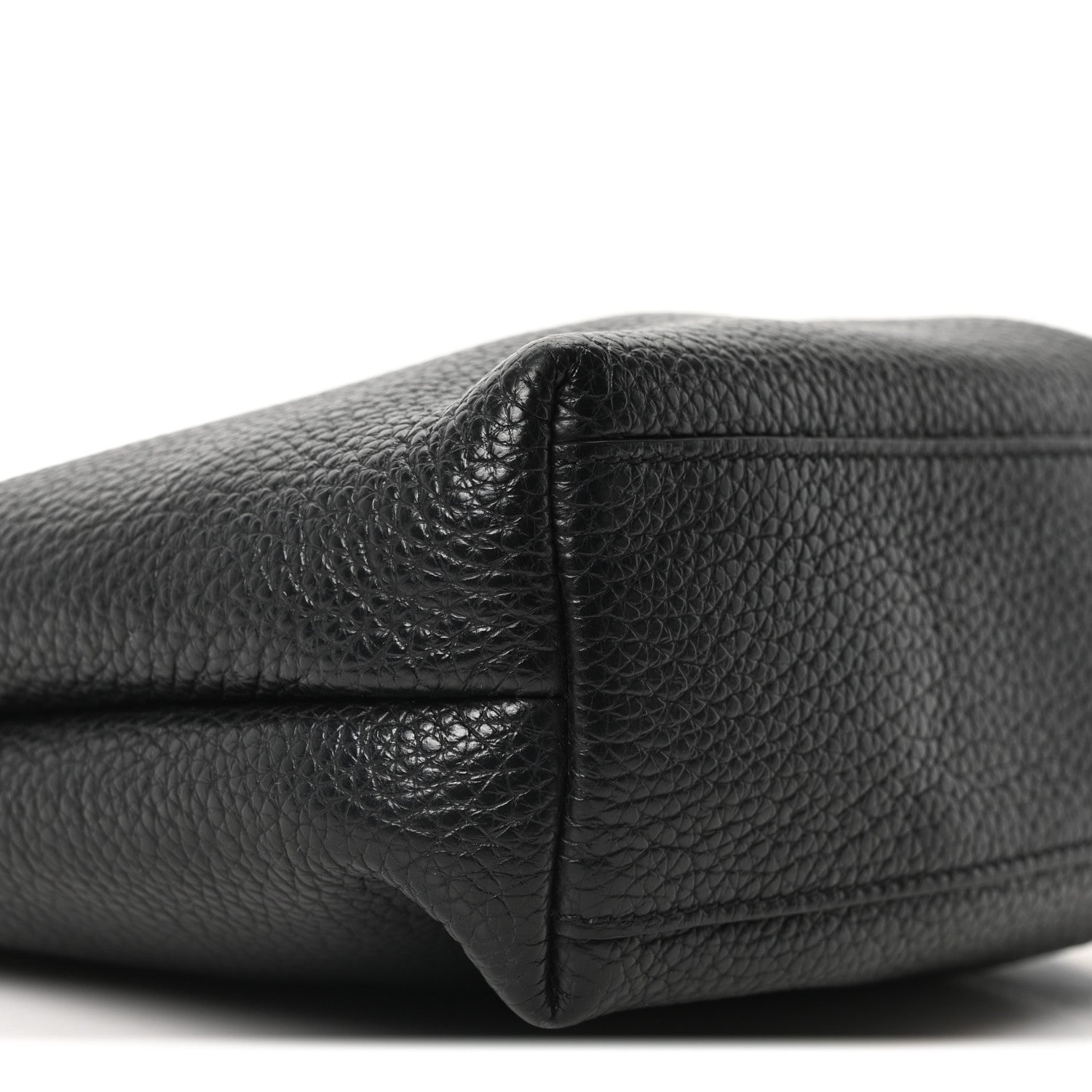 Salvatore Ferragamo Tumbled Calfskin Gancini Mini Bag Black 8 of 9