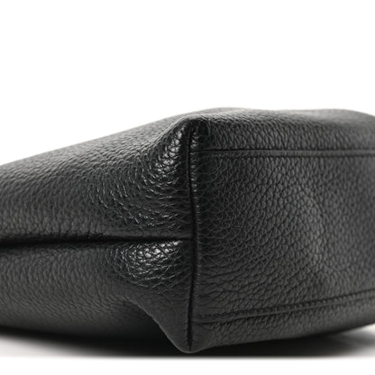 Salvatore Ferragamo Tumbled Calfskin Gancini Mini Bag Black 8 of 9