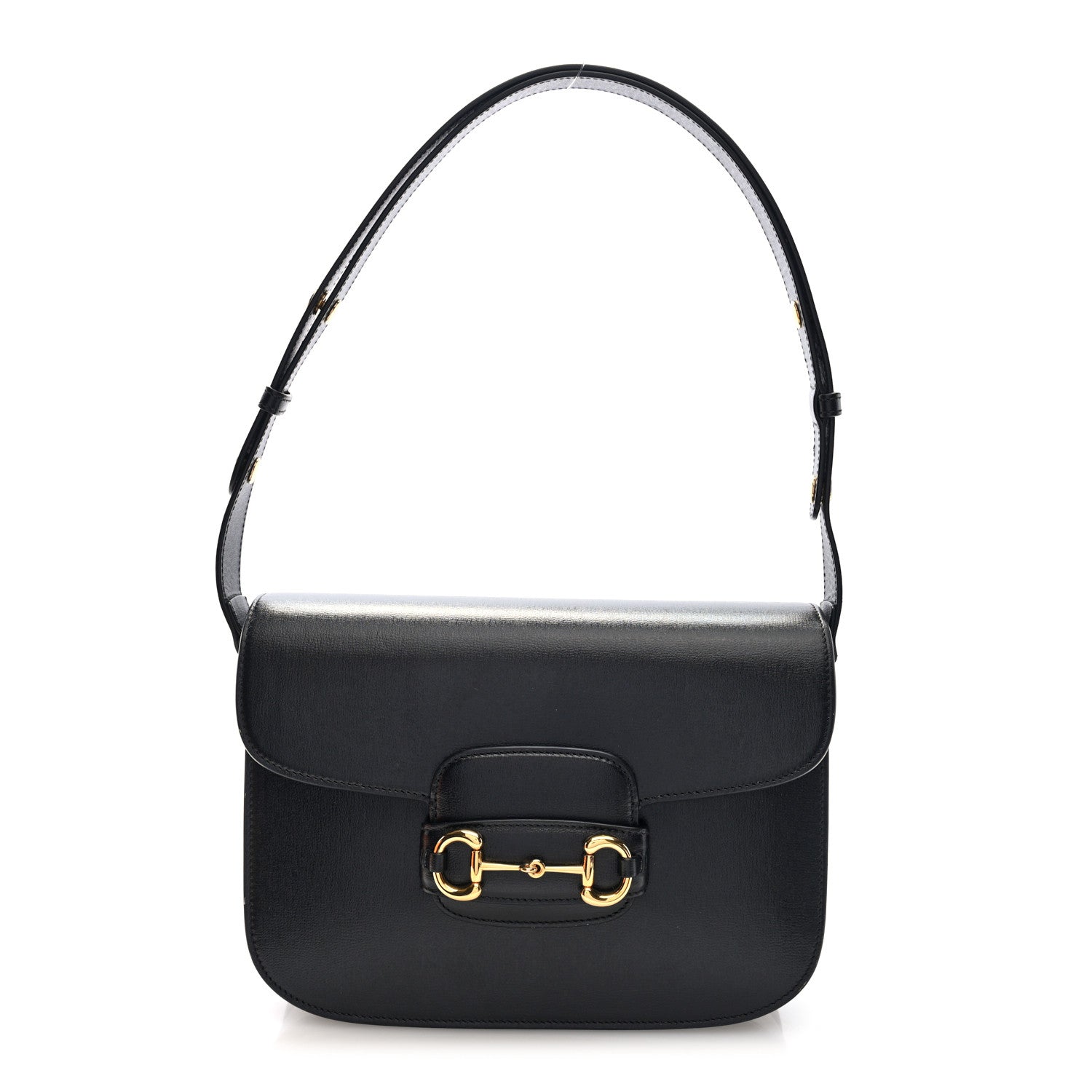 Gucci Azalea Calfskin Horsebit 1955 Shoulder Bag Black 1 of 10