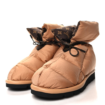 Louis Vuitton Nylon Monogram Pillow Comfort Ankle Boot 40 Beige 3 of 8
