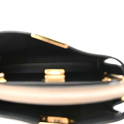 Fendi Tahiti Burro Medium Peekaboo Iconic Essentially Satchel Tortora Black 6 of 10