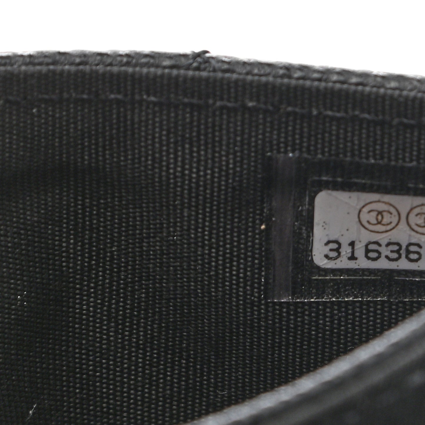 Caviar Quilted Boy Flap Card Holder Black