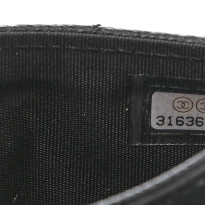 Chanel Caviar Quilted Boy Flap Card Holder Black 8 of 10