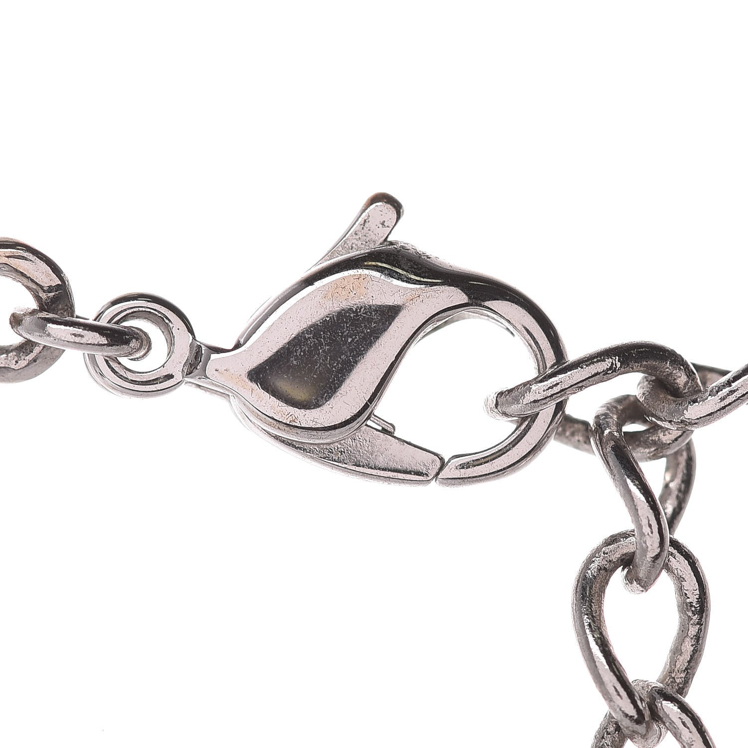 Christian Dior Metal Logo Necklace Silver 6 of 6