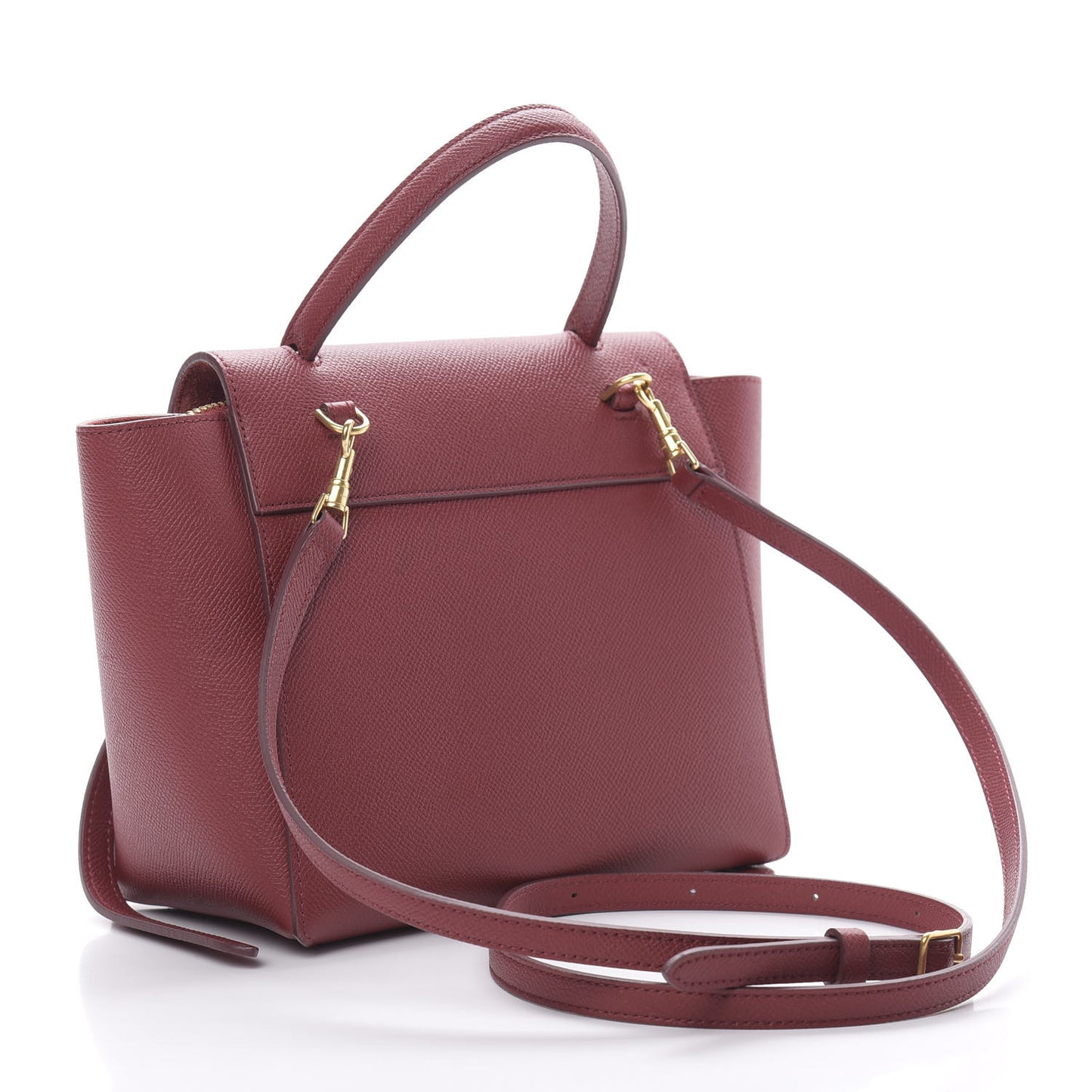 Grained Calfskin Nano Belt Bag Acai