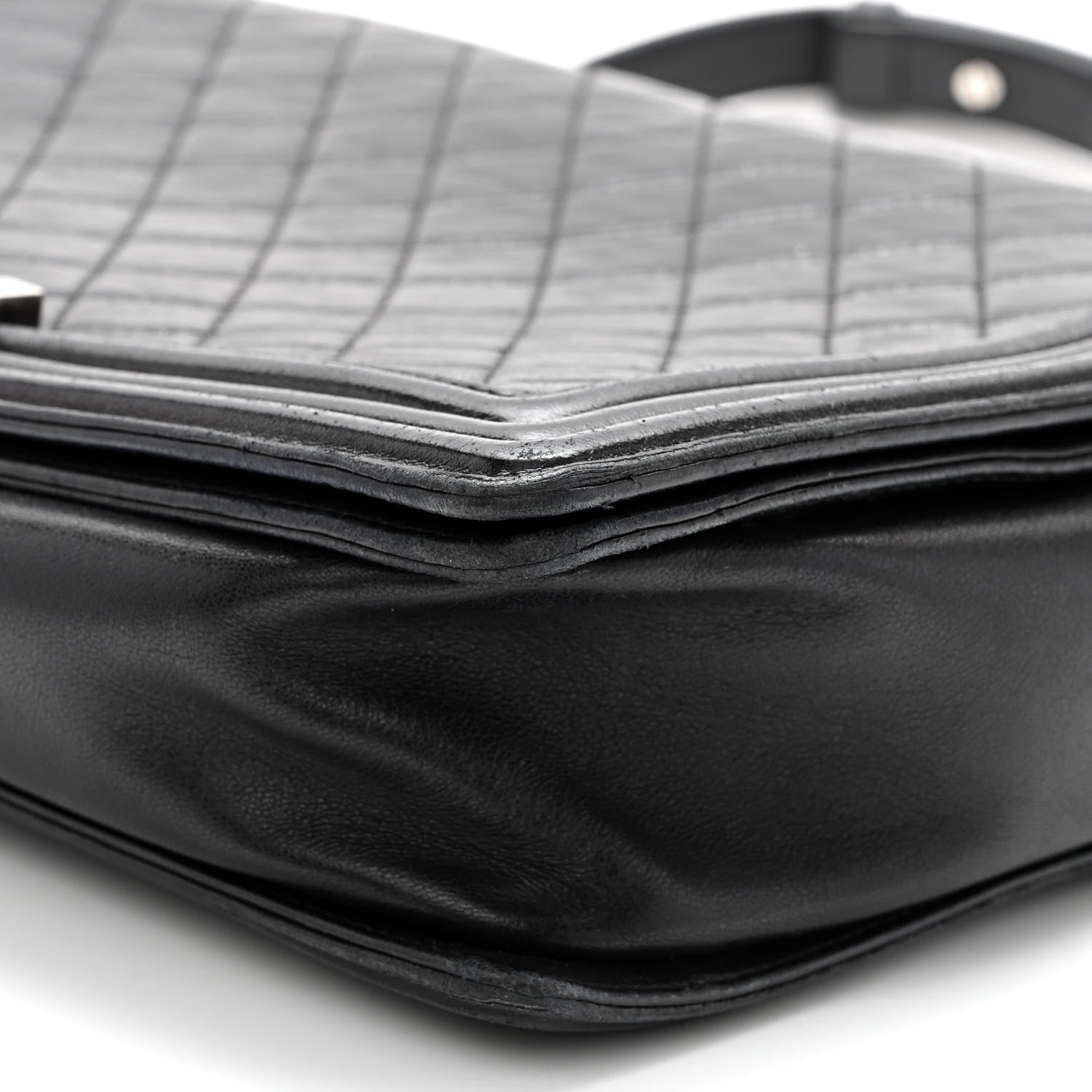 Chanel Lambskin Quilted Large Boy Flap Black 9 of 10