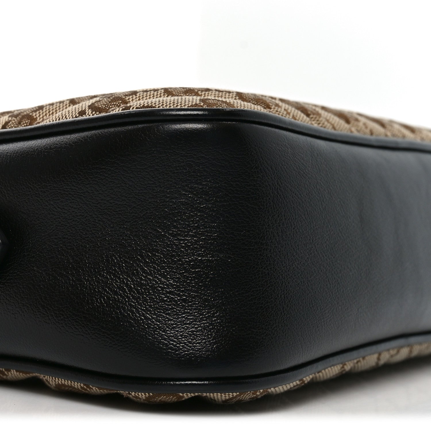 Gucci Monogram Matelasse Diagonal Small GG Marmont Chain Shoulder Bag Beige Black 9 of 10