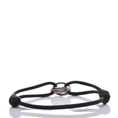 Cartier 18K White Gold Ceramic Trinity Cord Bracelet Black 3 of 8