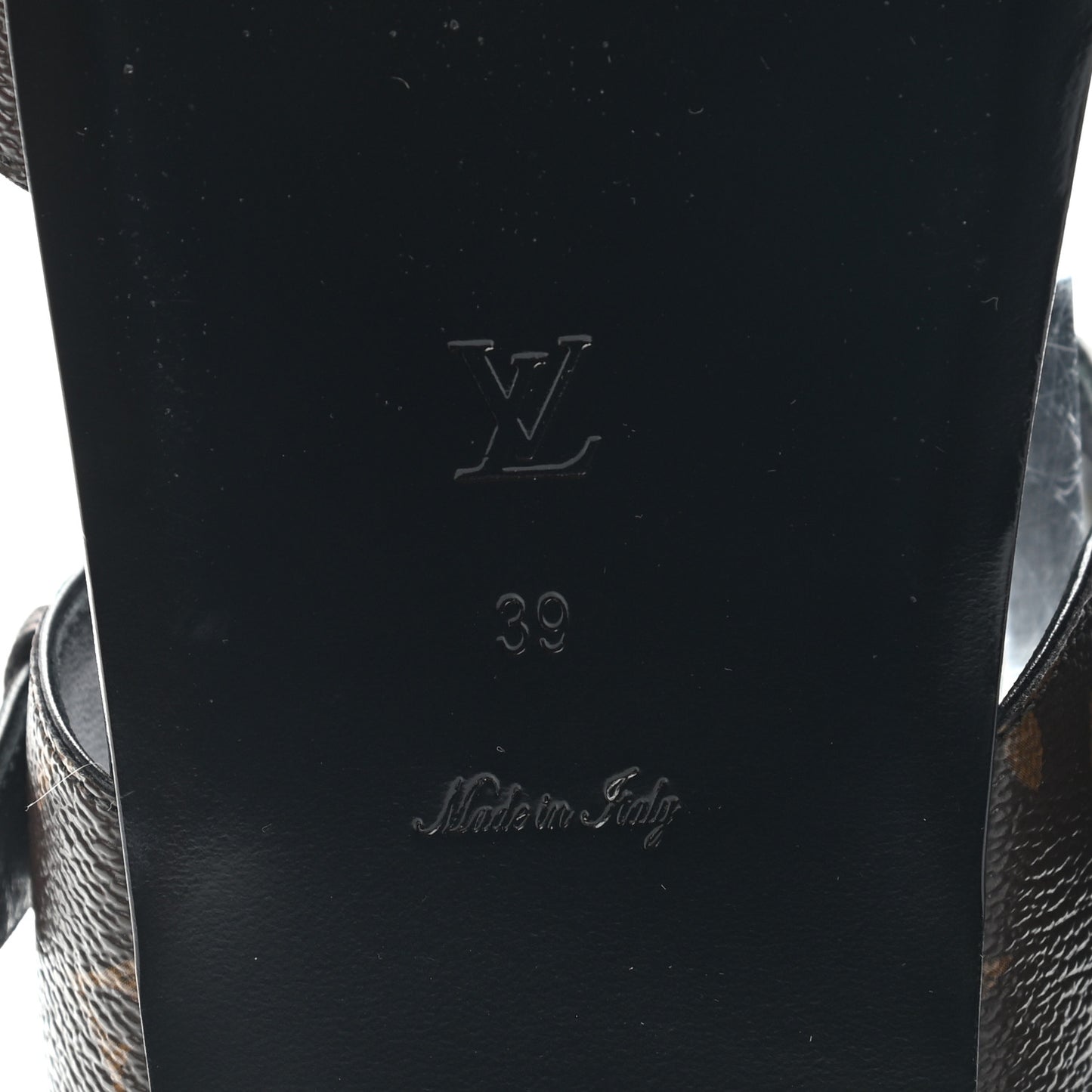 Monogram Bom Dia Mule Sandals 39 Black