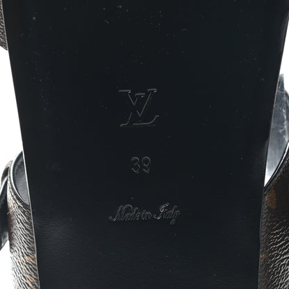 Louis Vuitton Monogram Bom Dia Mule Sandals 39 Black 8 of 10