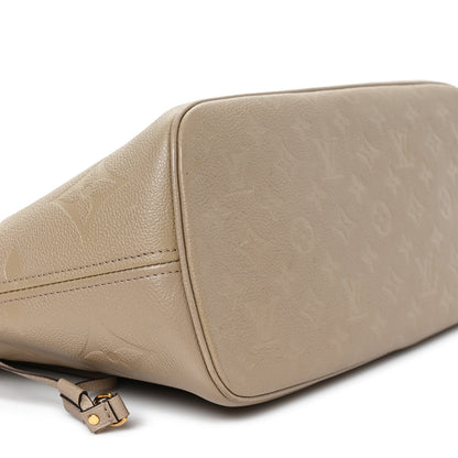 Louis Vuitton Empreinte Monogram Giant Neverfull MM Tourterelle 8 of 11