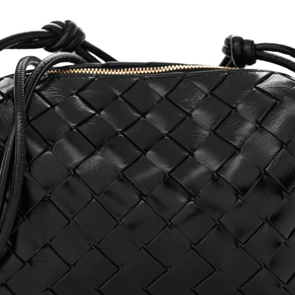 Bottega Veneta Nappa Intrecciato Metallic Knot Mini Loop Camera Bag Black 7 of 9