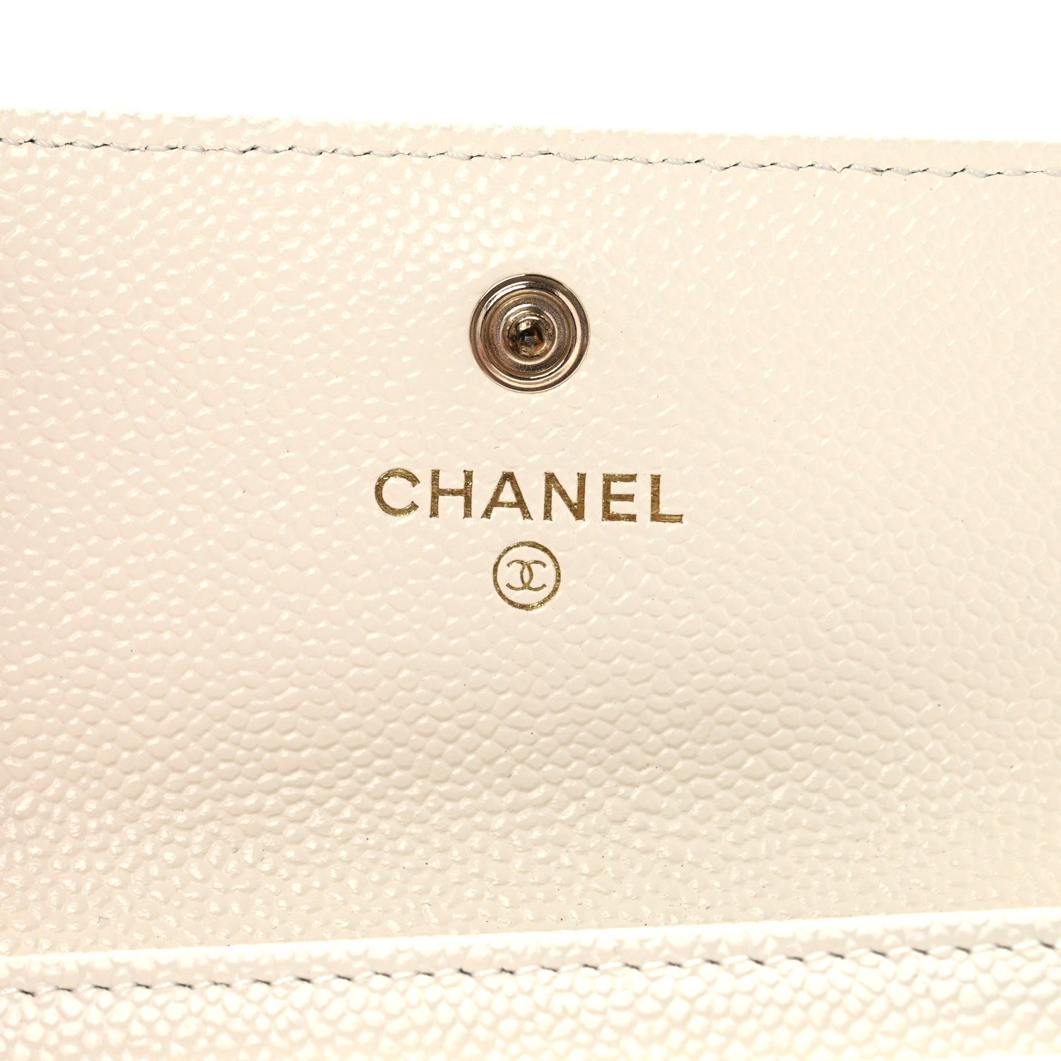 Chanel Caviar Quilted Multi Chain CC Flap Card Holder White 6 of 10