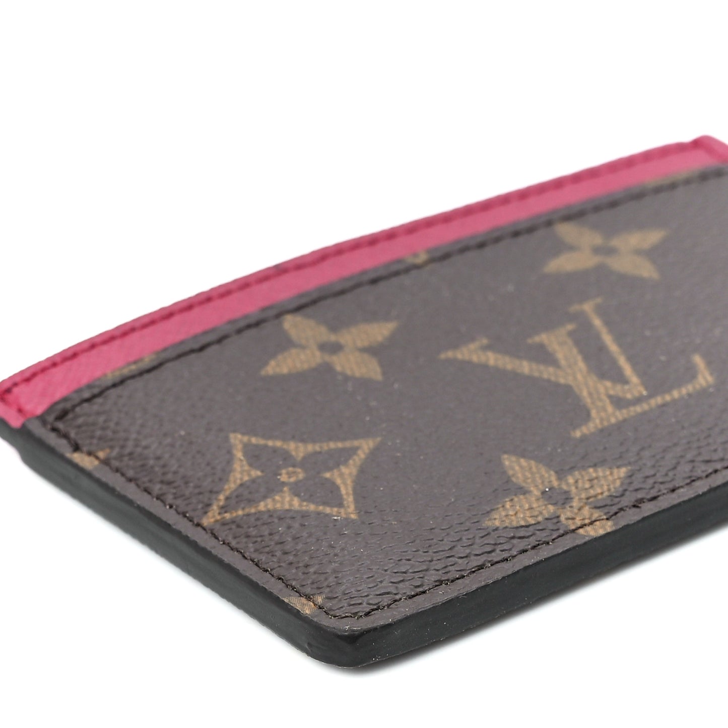 Monogram Card Holder Fuchsia