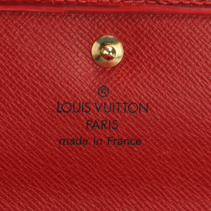 Louis Vuitton Epi Porte Tresor Etui Papiers Wallet Castillan Red 6 of 10