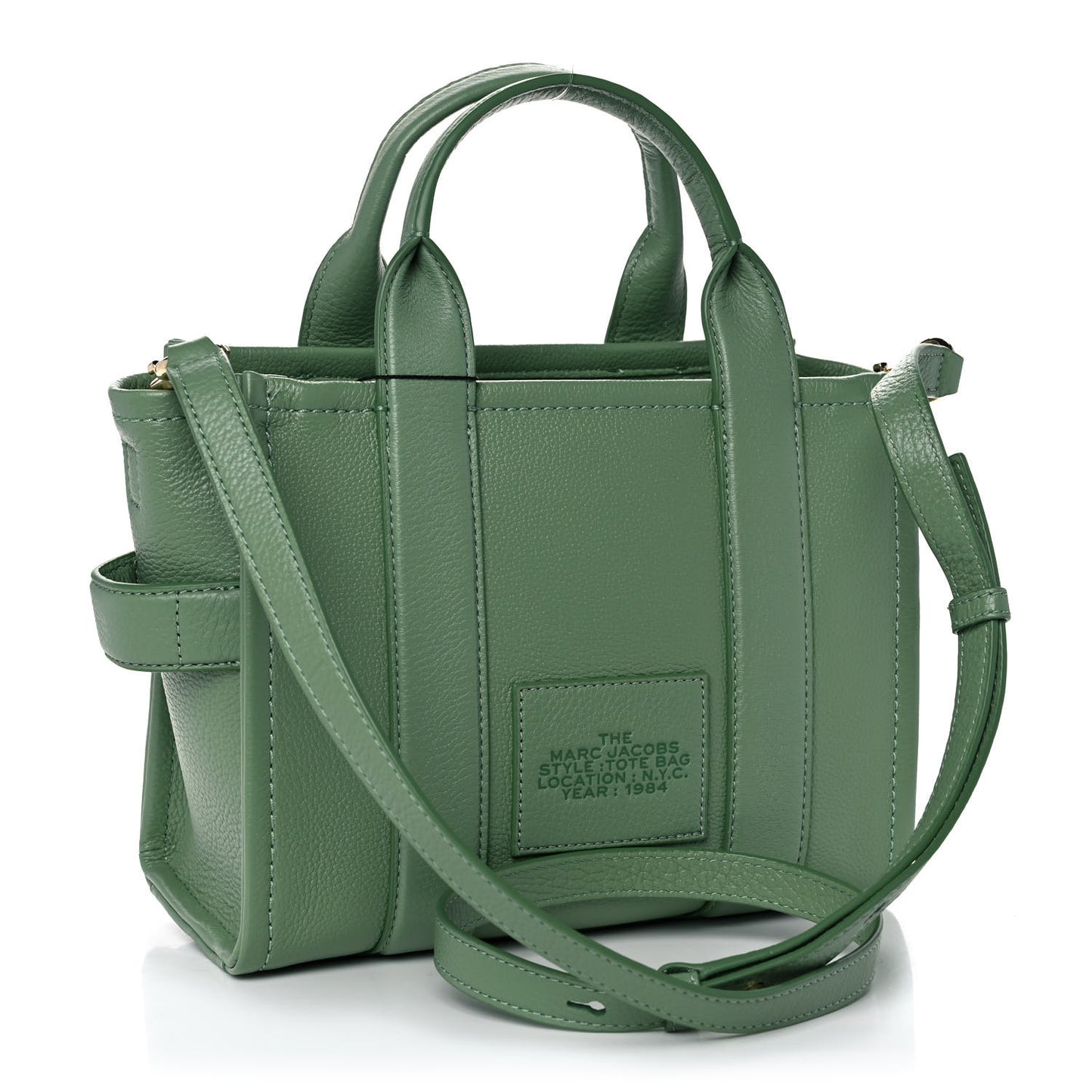 Grained Calfskin Small The Tote Bag Aspen Green