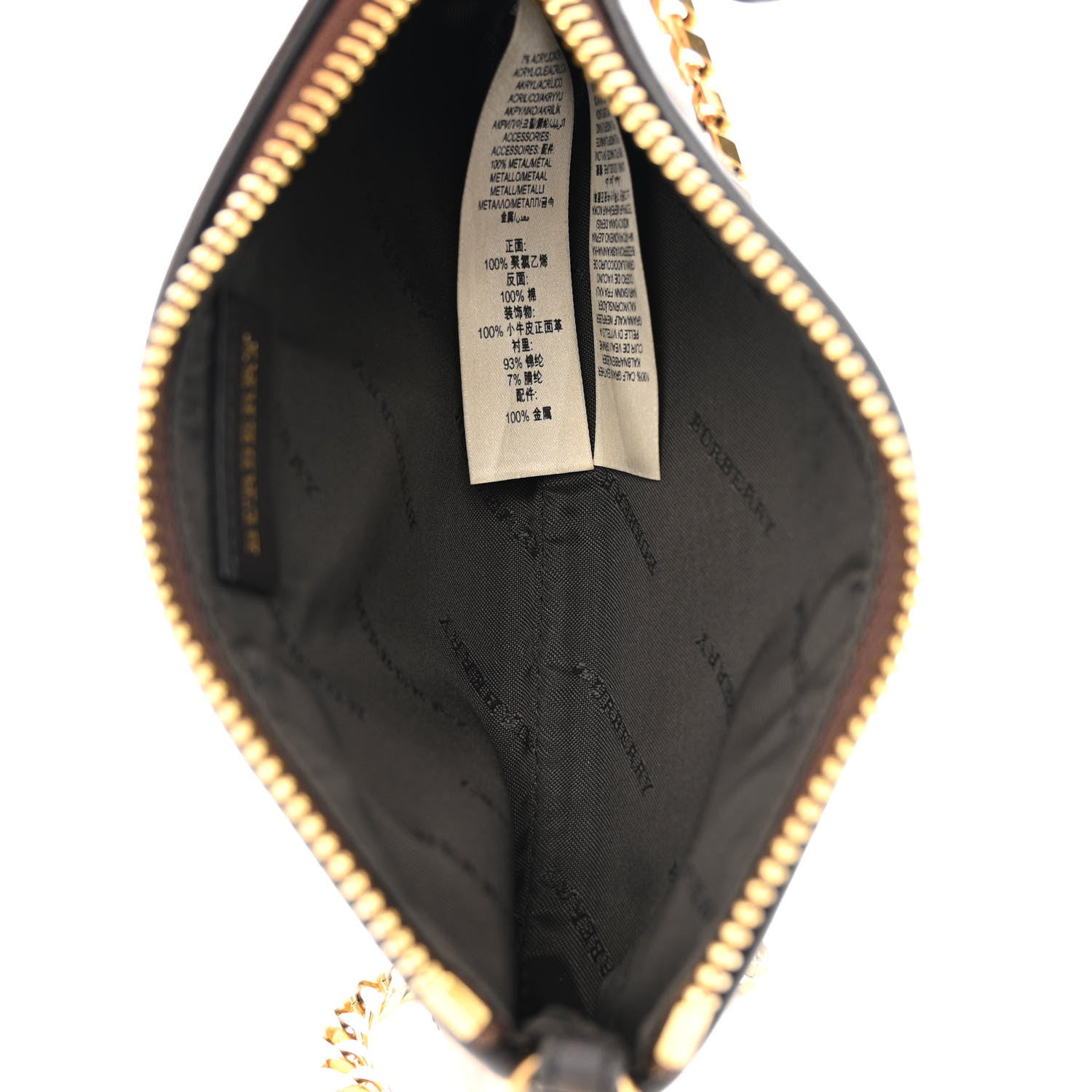 Burberry Haymarket Check Clara Pochette Chocolate 5 of 12